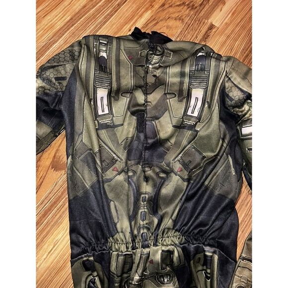 HALO Boys' Sz M 8/10 Master Chief 2PC Classic Muscle Halloween Costume 8 10 - Picture 8 of 8